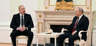 Prezident İlham Əliyev: Rusiya ilə əlaqələrimizin inkişafından çox razıyıq