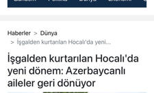 Azərbaycan Prezidentinin Xocalıya səfəri Türkiyə mətbuatında geniş işıqlandırılıb