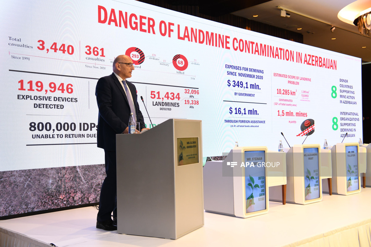Elçin Əmirbəyov: Qarabağda minatəmizləmə prosesinə indiyədək 349,1 milyon dollar vəsait xərclənib