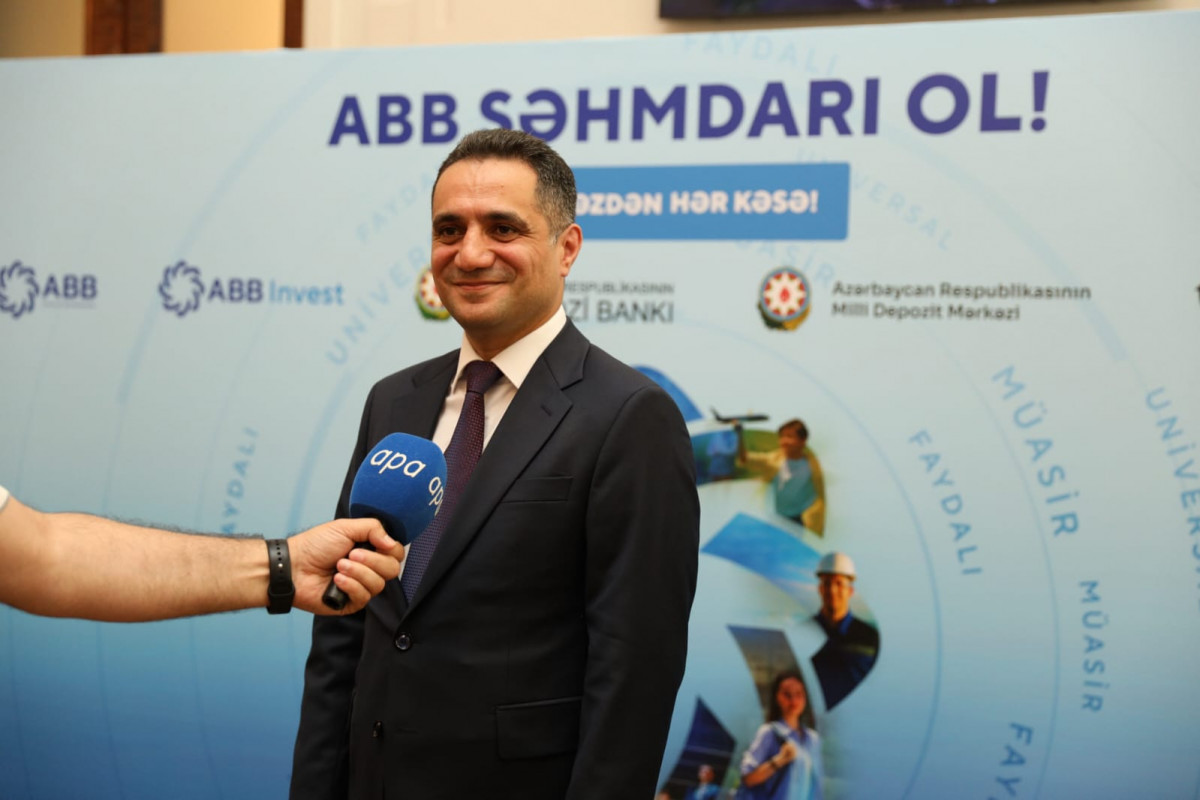 Abbas İbrahimov: Özəl sektorun ABB-dəki payı 10%-ə çatacaq