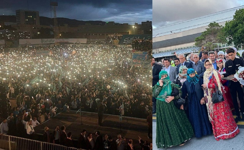 Prezidentliyə namizəd Məsud Pezeşkian Təbrizə gəldi