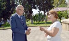 Elçin Mirzəbəyli Gəgəli kəndində və Ağsu şəhərində seçicilərlə görüşüb