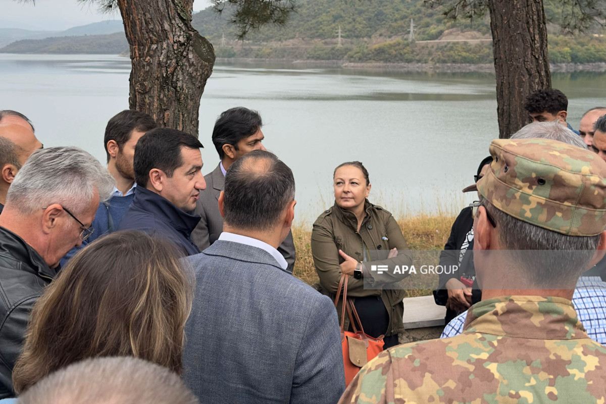 Azərbaycanda akkreditə olunmuş diplomatik korpusun üzvləri Sərsəng su anbarında olub - FOTO