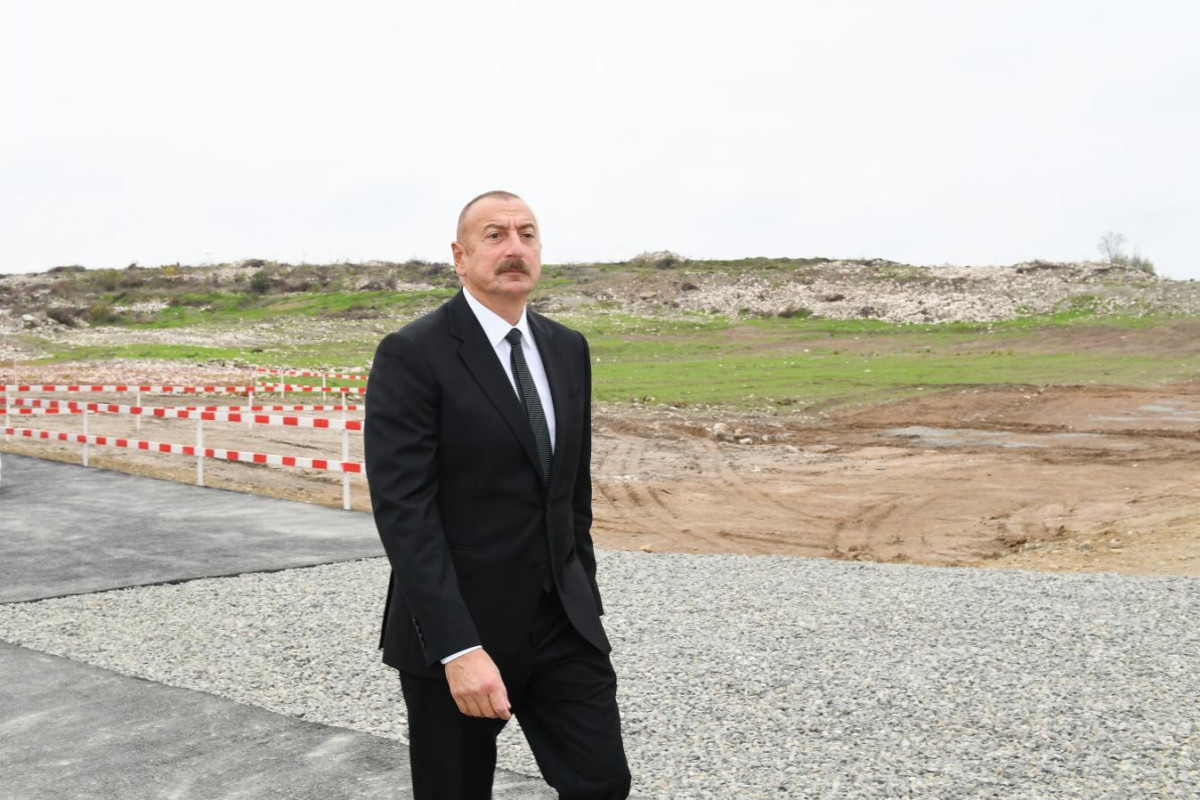 Prezident İlham Əliyev Cəbrayıl rayonunda damazlıq yumurta istehsalı fabrikinin təməlini qoyub  - YENİLƏNİB