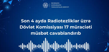 İyun-sentyabr aylarında Radiotezliklər üzrə Dövlət Komissiyası 17 müraciəti müsbət cavablandırıb