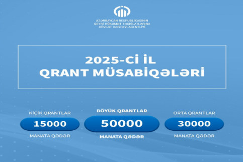 QHT-lərə Dövlət Dəstəyi Agentliyi 2025-ci il üzrə qrant müsabiqələrini elan edib