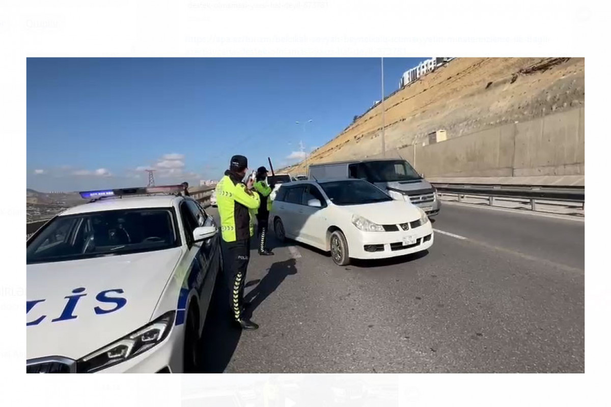 DYP: Bakı Kənar Dairəvi yolunda təhlükənin qarşısı alınır, hərəkət nizamlanır