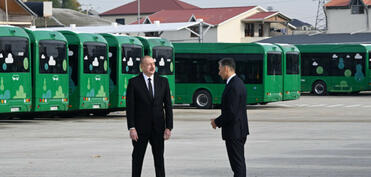 Prezident İlham Əliyev Zığ Elektrik Avtobus Parkının fəaliyyəti ilə tanış olub  - FOTO - YENİLƏNİB