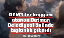 DEM Partiyası üzvləri Batman Bələdiyyəsi qarşısında ajiotaj yaradıb