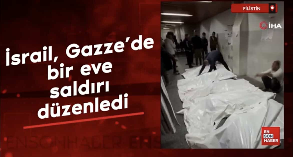 İsrailin Qəzzada bir evə hücumu nəticəsində 9 nəfər həyatını itirib