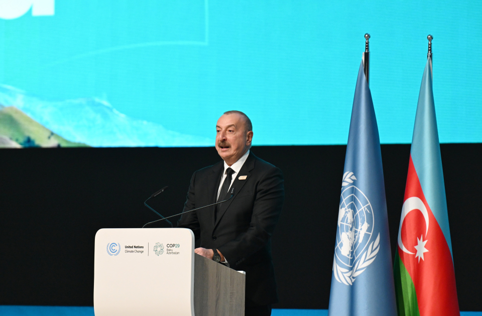 Prezident İlham Əliyev: Azərbaycan COP29-a ev sahibliyi edən ölkə seçildikdən sonra biz hədəfə çevrildik