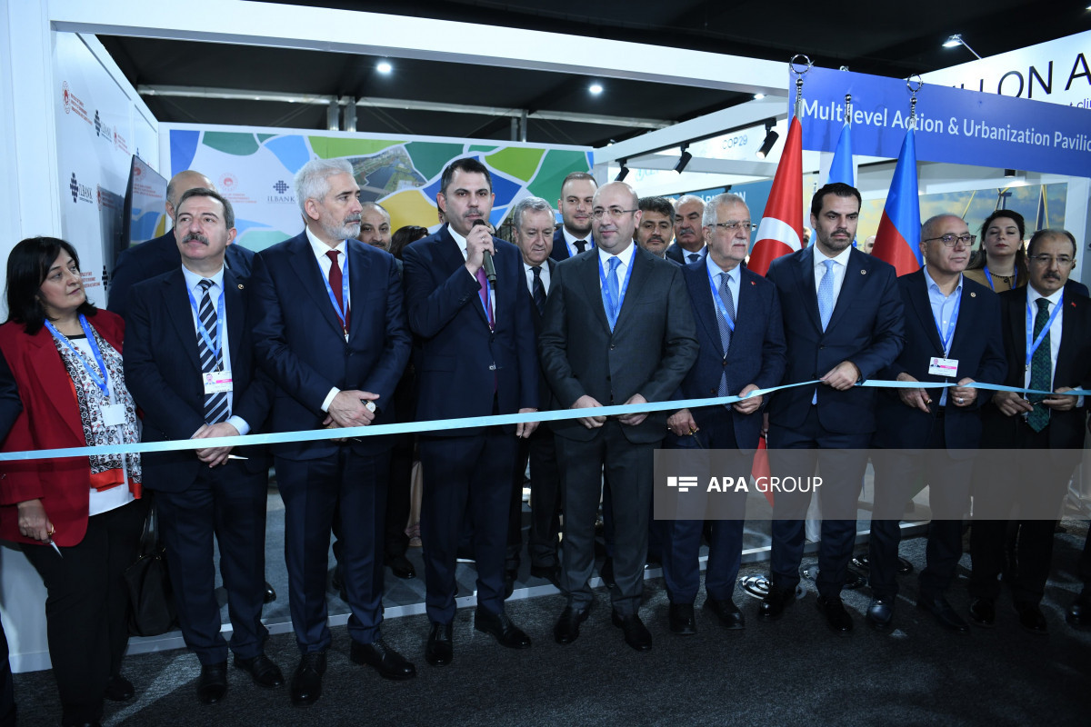 COP29-da Azərbaycan, Türkiyə və BMT-nin birgə pavilyonunun açılışı olub  - FOTO