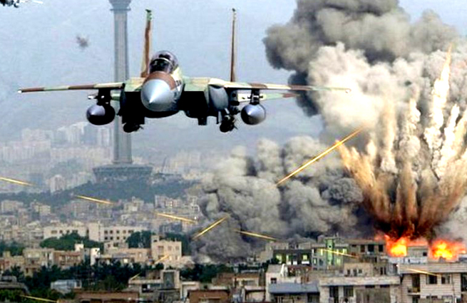 İsrail bir az əvvəl çıxdığı şəhəri bombaladı