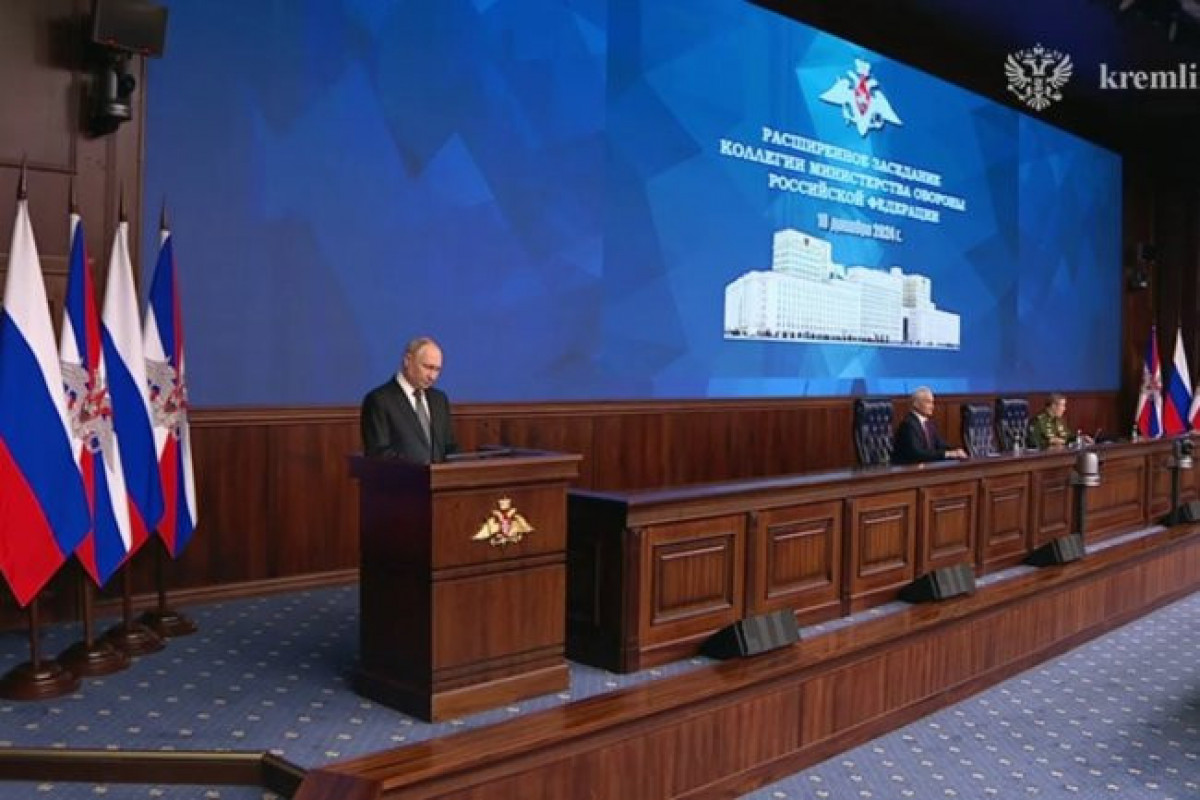 Putin: Rusiya ordusuna hər gün minlərlə pilotsuz uçuş aparatı verilir