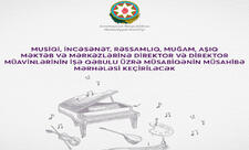 Musiqi məktəblərinə direktor və müavinlərinin işə qəbulun müsahibə mərhələsi keçiriləcək