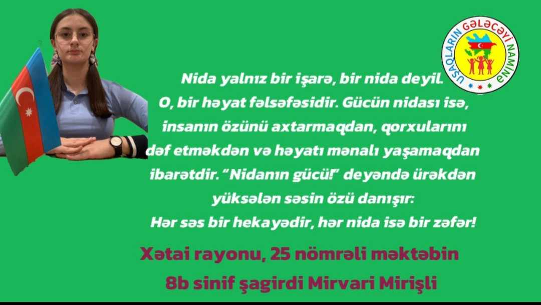 “Nidanın Gücü, Gücün Nidası!”: Yazı müsabiqəsinin qalibləri mükafatlandırıldı