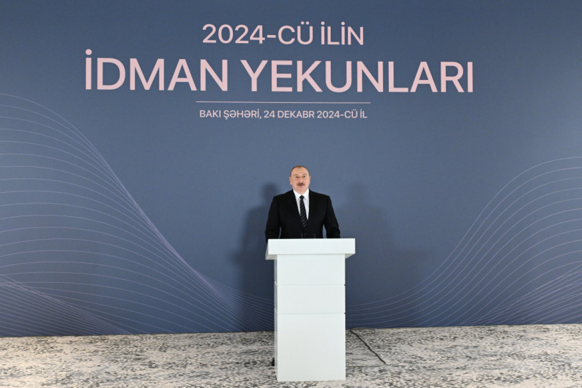 Prezident ilin idman yekunlarına həsr olunan mərasimdə iştirak edib  - YENİLƏNİB
