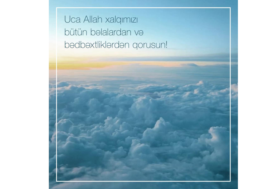 Mehriban Əliyeva: Aktau yaxınlığında təyyarə qəzası nəticəsində insanların faciəli şəkildə həlak olması xəbəri məni dərindən sarsıtdı