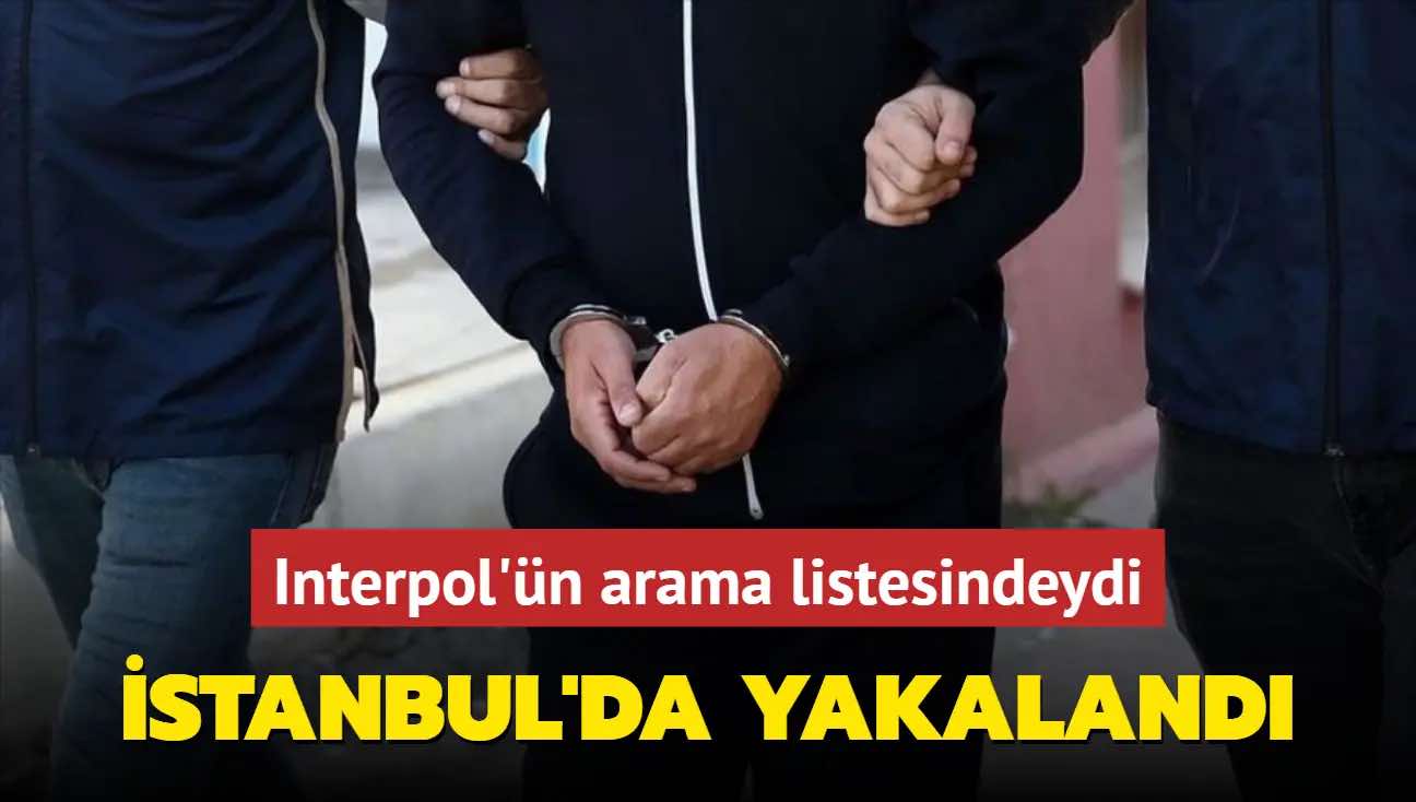 İnterpolun axtarış siyahısındakı şəxs İstanbulda tutulub