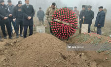 Təyyarə qəzasında həlak olan Qusar sakini dəfn edilib  - FOTO