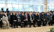 Prezident İlham Əliyev təyyarə qəzasında həlak olan ekipaj üzvlərinin vida mərasimində iştirak edib -FOTO/YENİLƏNİB