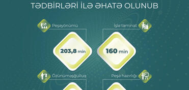 Ötən il 396,7 min şəxs aktiv məşğulluq tədbirləri ilə əhatə olunub