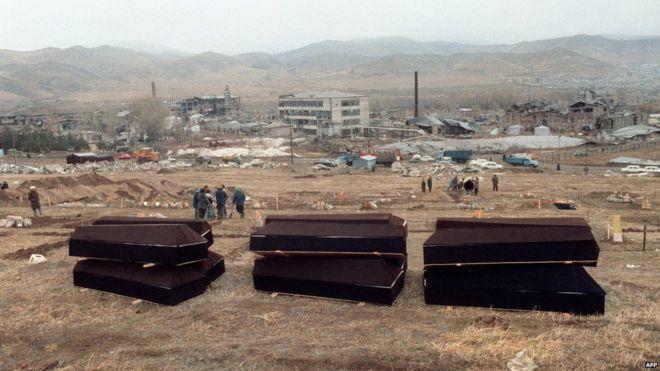 Ermənistanın Spitak şəhərində zəlzələ baş verdi