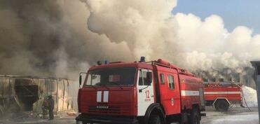 Rusiyada hərbi hospital yanır: 57 nəfər təxliyə olundu