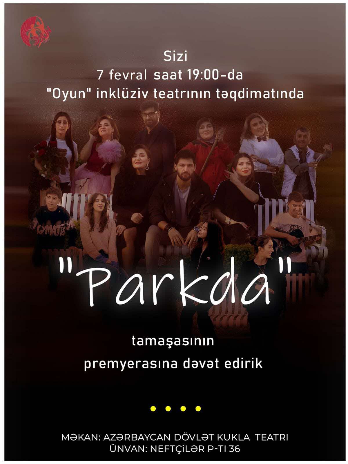 “Parkda” tamaşasının təqdim olunacaq