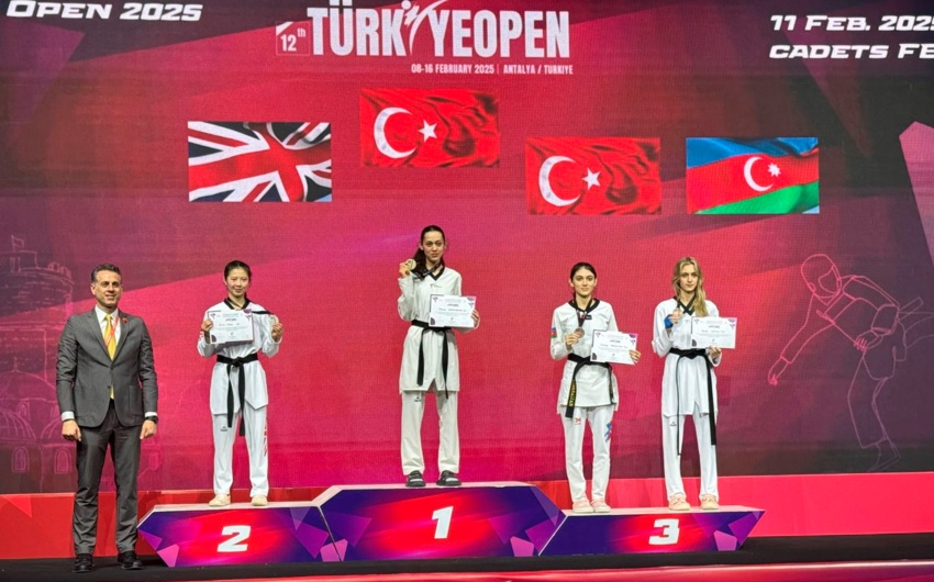 Daha bir taekvondoçumuz Türkiyədəki beynəlxalq turnirdə medal qazanıb