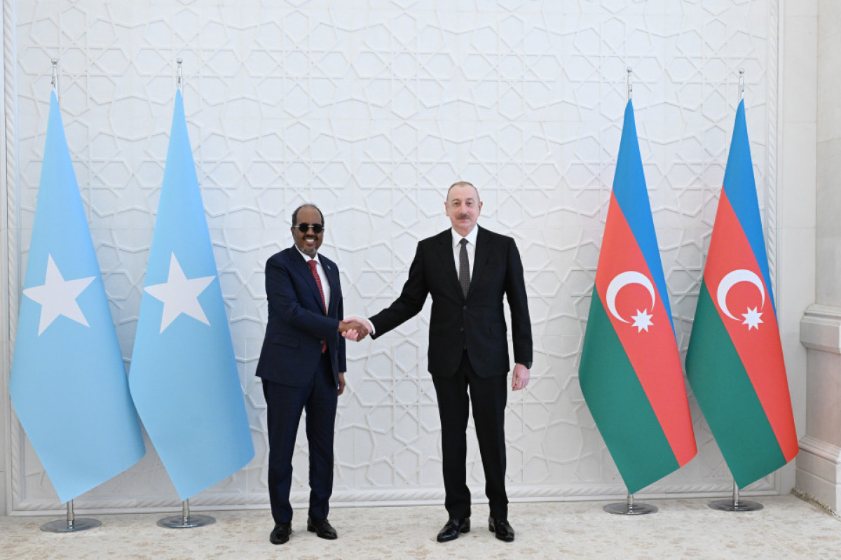 Somali Prezidentinin rəsmi qarşılanma mərasimi olub - FOTO