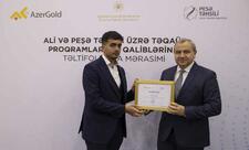 "AzerGold” QSC-nin təqaüd müsabiqəsinin qalibləri mükafatlandırılıb