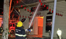 Xırdalanda iaşə obyektində güclü yanğın olub, 45 sakin təxliyə edilib - FOTO - YENİLƏNİB