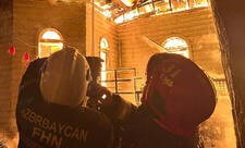 Xırdalanda iaşə obyektində güclü yanğın olub, 45 sakin təxliyə edilib - FOTO - YENİLƏNİB