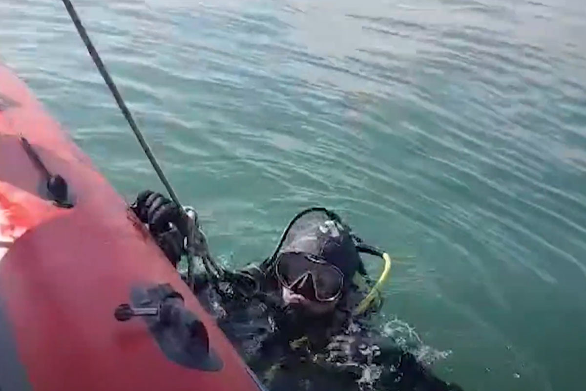 Mingəçevir su anbarında batdığı ehtimal olunan şəxsin axtarışı davam edir - VİDEO