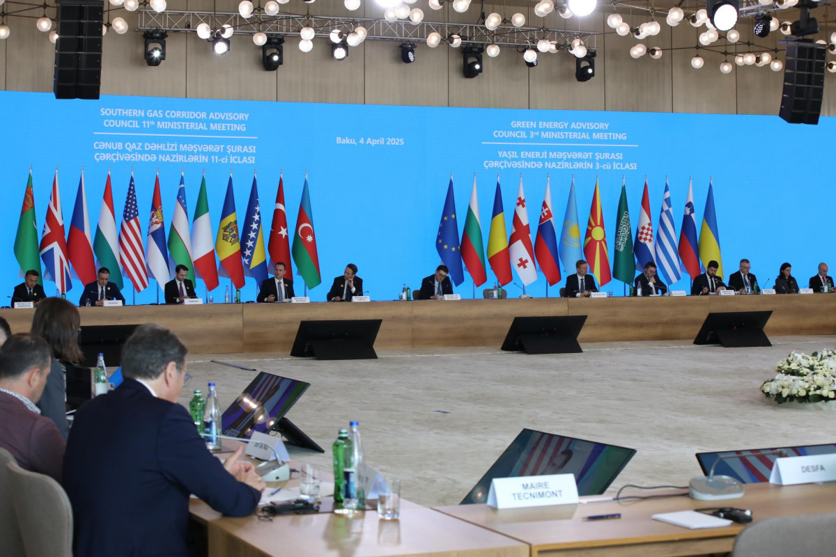 Cənub Qaz Dəhlizi Məşvərət Şurası nazirlərin 11-ci iclası və Yaşıl Enerji Məşvərət Şurası nazirlərin 3-cü iclası plenar sessiyalarla davam edib
