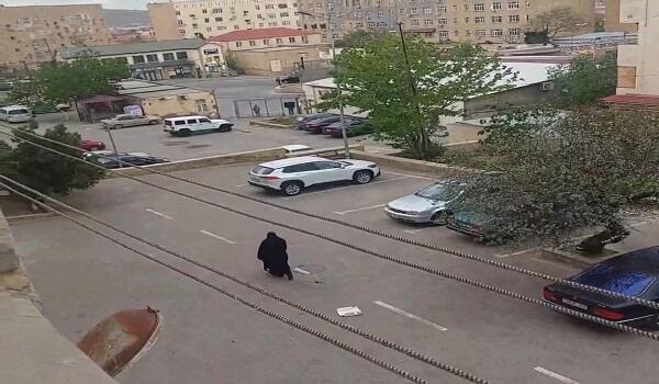 Bakı sakinlərini qorxudan çadralı qadın saxlanıldı