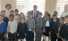 Yaqub Mahmudov və qızı Balakəndə uşaqlarla görüşdülər