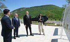 Prezident və xanımı Şuşada... - Foto