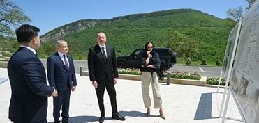 Prezident və xanımı Şuşada... - Foto