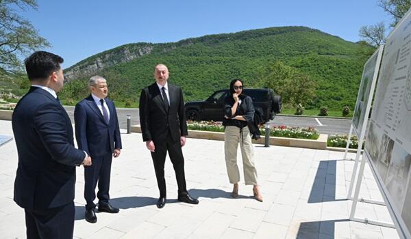 Prezident və xanımı Şuşada... - Foto