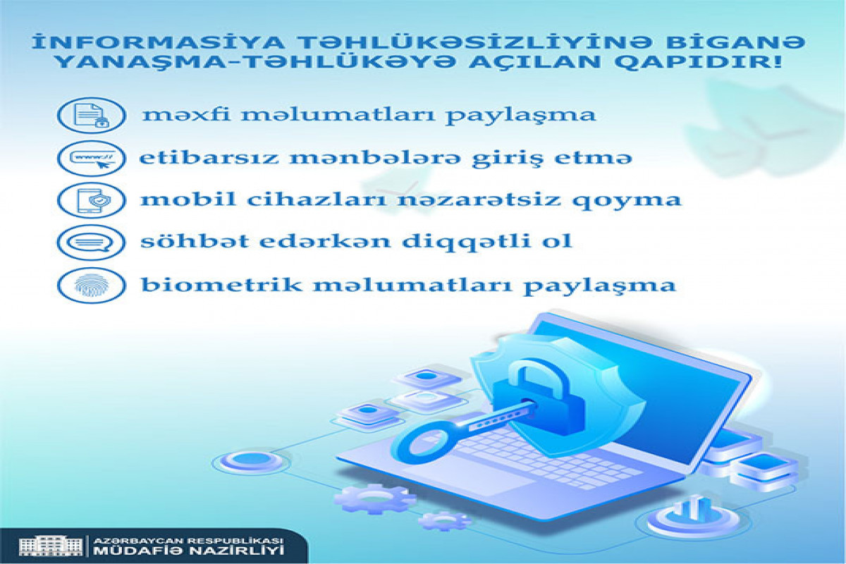 Azərbaycan Ordusunda kibertəhlükəsizliyə və dövlət sirrinin mühafizəsinə dair tədbirlər keçirilir