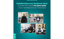 Özünüməşğulluq proqramı üzrə son bir həftədə 176 şəxs üçün kiçik təsərrüfatlar yaradılıb