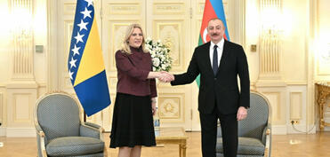 Prezident İlham Əliyev Jelka Tsviyanoviç ilə görüşüb