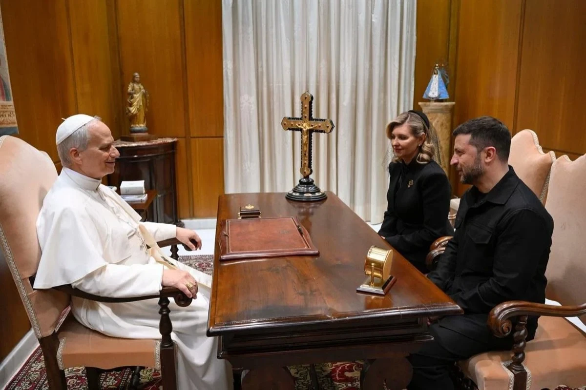 Zelenski Papa XIV Leo ilə görüşüb - FOTO