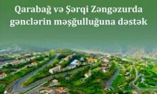 Qarabağ və Şərqi Zəngəzur gənclərinin məşğulluğuna dəstək veriləcək