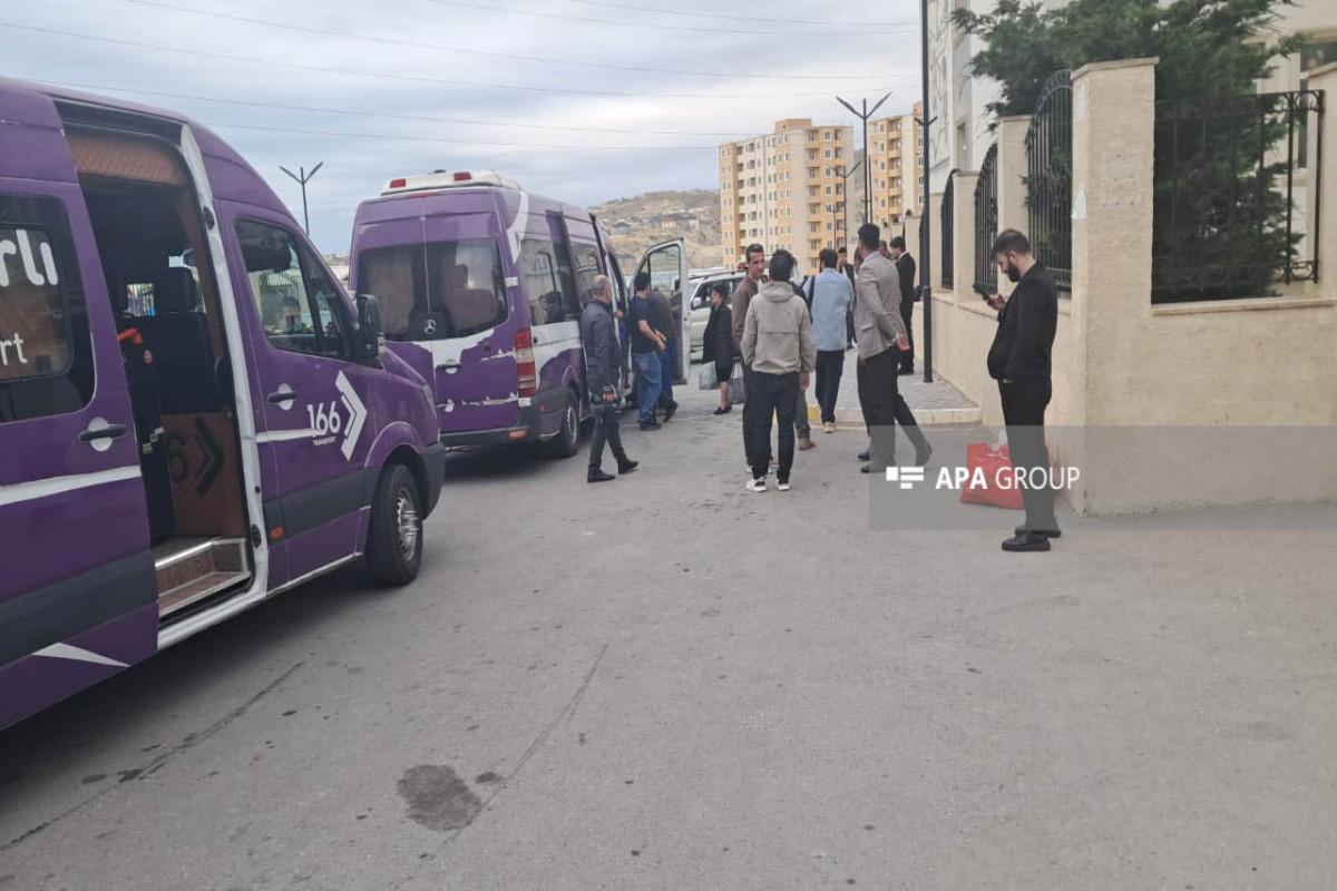 Ağdamın Kəngərli kəndinə növbəti köç karvanı yola salınıb  - FOTO