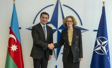Hikmət Hacıyev NATO baş katibinin müavini ilə görüşüb
