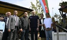 Prezident İlham Əliyev Laçın şəhərində sakinlərlə görüşüb - FOTO