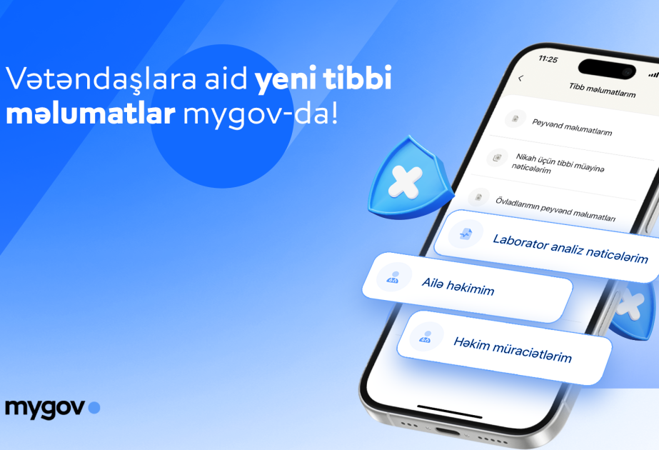 “mygov” platformasında vətəndaşların tibbi məlumatlara çıxış imkanları genişləndirilib